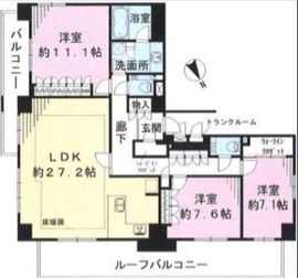 アルス高輪桂坂 5階 間取り図