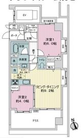 パークナード南麻布 1階 間取り図