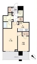 クロスエアタワー 25階 間取り図