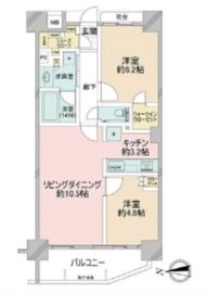 プレジール尾久ステーションマークス 9階 間取り図