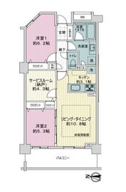 東京マスタープレイス 9階 間取り図