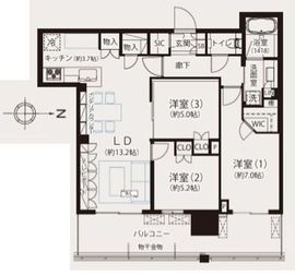 メイクスデザイン南青山 42階 間取り図