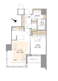 THE ROPPONGI TOKYO CLUB RESIDENCE 13階 間取り図