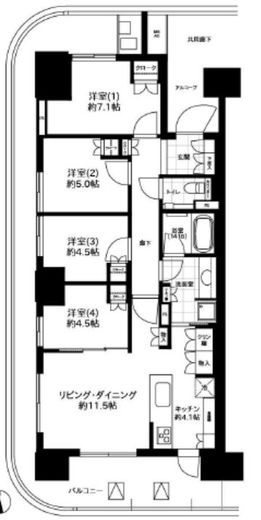 イグレック 2階 間取り図
