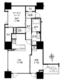 シティタワー白金 17階 間取り図