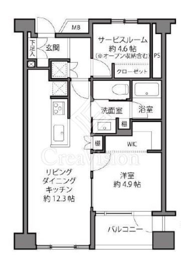 グランドメゾン目黒南 2階 間取り図
