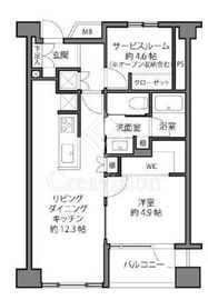 グランドメゾン目黒南 2階 間取り図