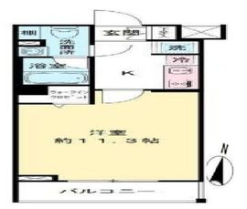 アワーズ笹塚 1階 間取り図