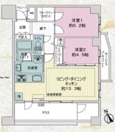 パークホームズ板橋ブロッサムアヴェニュー 1階 間取り図
