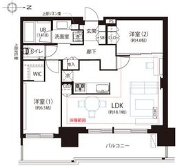 品川イーストシティタワー 15階 間取り図