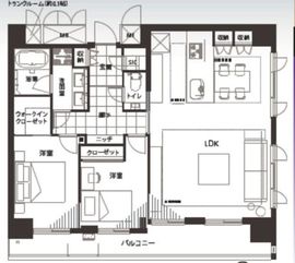 渋谷アインス 12階 間取り図