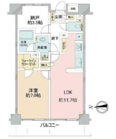 ファミール東麻布ベルファース 3階 間取り図