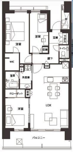 HARUMI FLAG PARK VILLAGE (晴海フラッグ パークヴィレッジ) 8階 間取り図