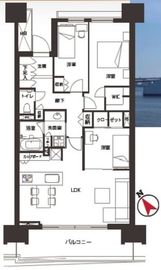 HARUMI FLAG PARK VILLAGE (晴海フラッグ パークヴィレッジ) 12階 間取り図