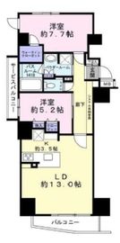 クレア品川サウスシティ 6階 間取り図