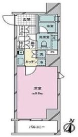 コンシェリア恵比寿 6階 間取り図