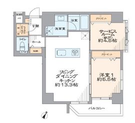 ザ・パークハウスアーバンス東五反田 4階 間取り図