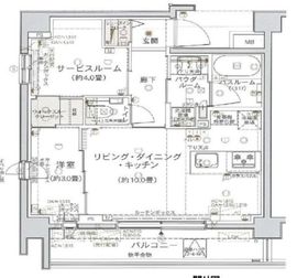 ザ・パークハウス晴海タワーズ クロノレジデンス 6階 間取り図