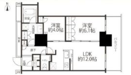 ルミナリータワー池袋 20階 間取り図