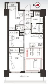 勝どきビュータワー 30階 間取り図
