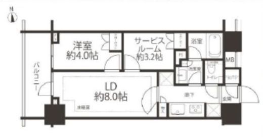 ピアース千代田淡路町 10階 間取り図