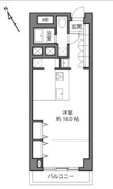 秀和代官山レジデンス 5階 間取り図