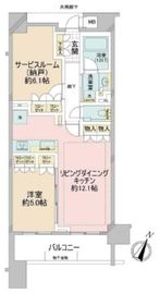 プレシス駒沢 3階 間取り図