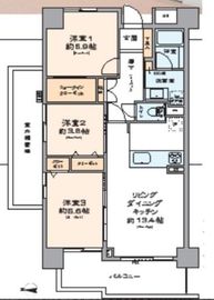 パークハイム中野坂上 3階 間取り図