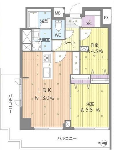グランドメゾン落合 7階 間取り図
