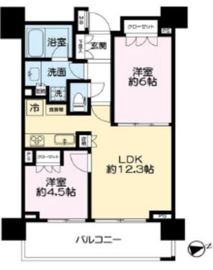 サンクタス浅草レジデンス 4階 間取り図