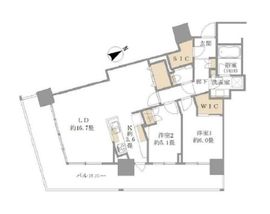 パークタワー東雲 42階 間取り図