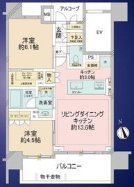 ウィルローズ東京八丁堀 4階 間取り図