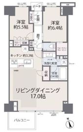 プラウド銀座東レジデンス 3階 間取り図