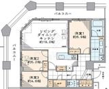 芝浦アイランド ケープタワー 46階 間取り図