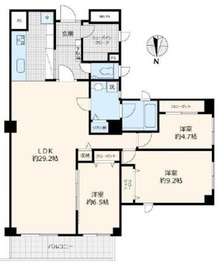 三田清風ガーデン 2階 間取り図
