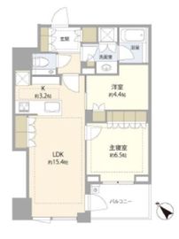グランドコンシェルジュ広尾 8階 間取り図