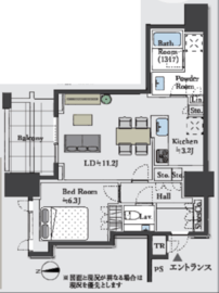 ザ・レジデンス三田 15階 間取り図