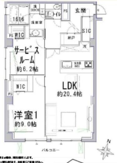 インプレストタワー芝浦エアレジデンス 1階 間取り図