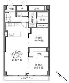 秀和高輪レジデンス 4階 間取り図