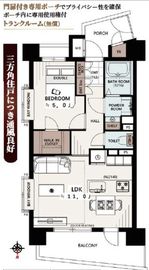 ライオンズステージ麻布 5階 間取り図