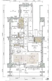 ブランズ麻布狸穴町 1階 間取り図