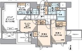 ザ・パークハウス恵比寿南 4階 間取り図