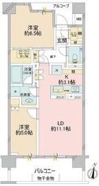 ザ・パークハウス杉並和田 5階 間取り図