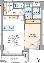 モメント汐留 2階 間取り図