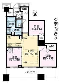 富久クロスコンフォートタワー(Tomihisa Cross)  52階 間取り図