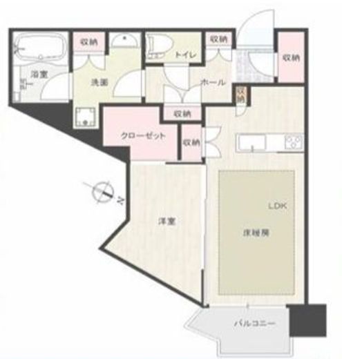 ザ・タワー芝浦 11階 間取り図