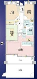 グランフォート用賀 3階 間取り図