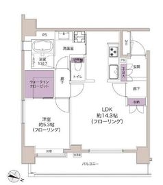 ファミール西麻布ベルファース 6階 間取り図