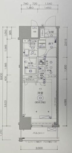 クレジデンス虎ノ門 11階 間取り図