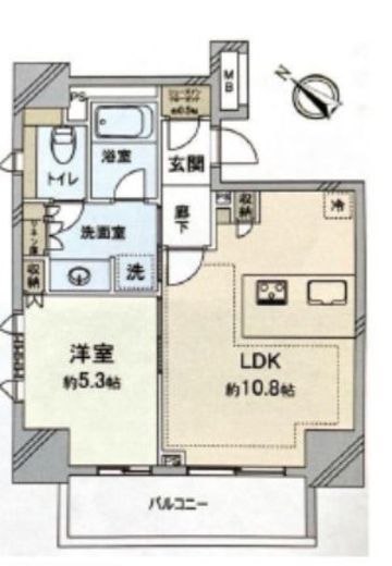 芝浦アイランド グローヴタワー 10階 間取り図